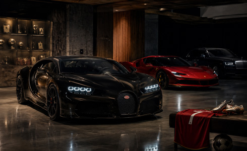 Cristiano Ronaldo private and exclusive garage