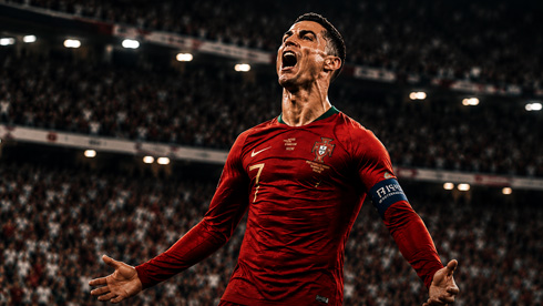 Cristiano Ronaldo scores for Portugal