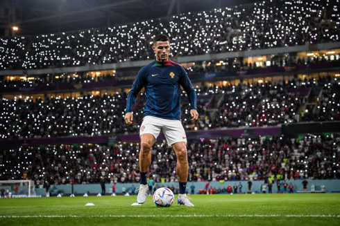 Cristiano Ronaldo with all eyes on him