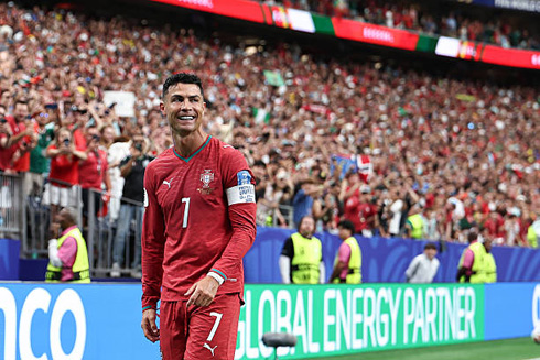 Cristiano Ronaldo happy in the World Cup 2026