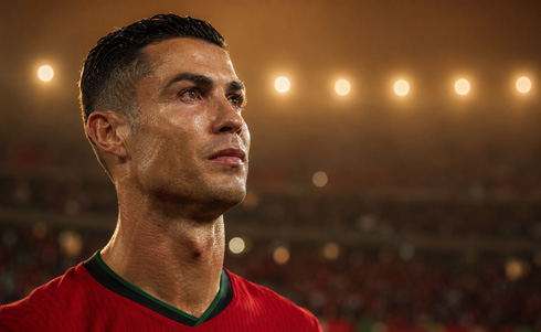 Cristiano Ronaldo looking ahead in the FIFA World Cup 2026