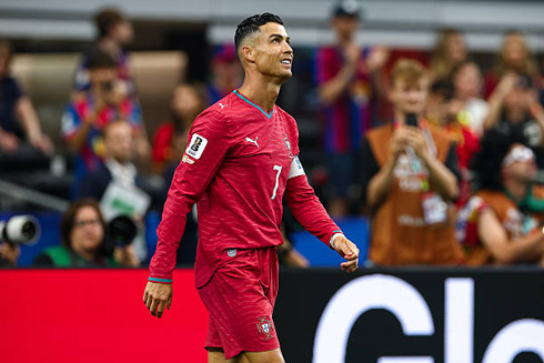 Cristiano Ronaldo in action for Portugal in 2026