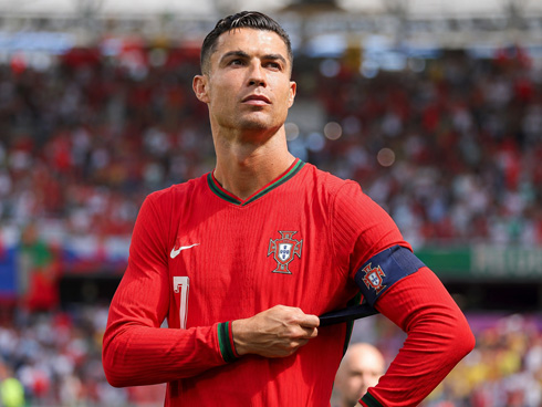 Cristiano Ronaldo with Portugal armband