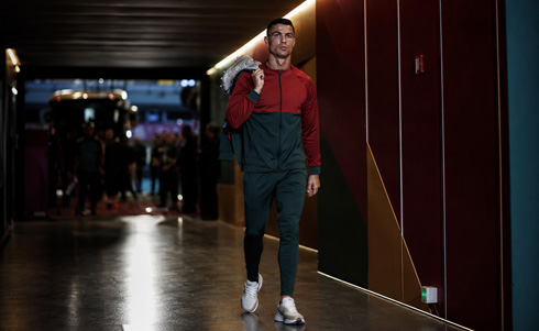 Cristiano Ronaldo walking with style