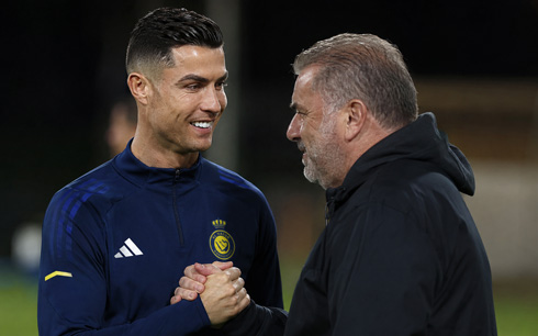 Ange Postecoglou and Cristiano Ronaldo in Al Nassr in 2026