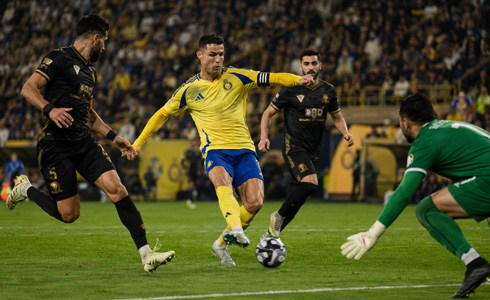Cristiano Ronaldo in an Al Nassr game