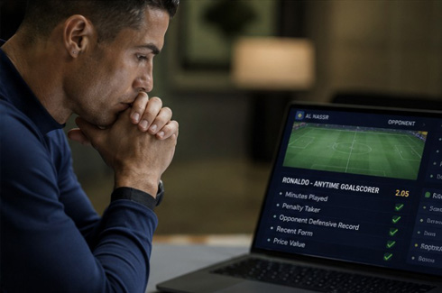 Cristiano Ronaldo analyzing his own bets