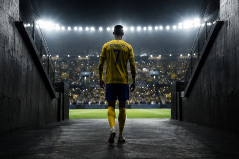 Cristiano Ronaldo entering the stadium