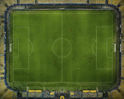 Al Nassr football game view from the air