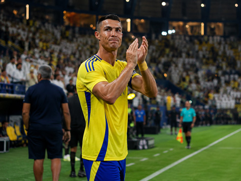 Cristiano Ronaldo next to the sideline