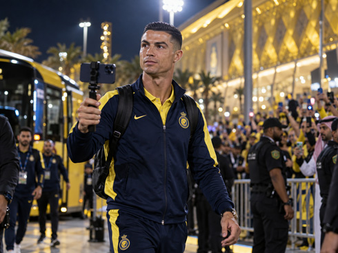 Cristiano Ronaldo filming himself