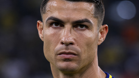 Cristiano Ronaldo close look-up