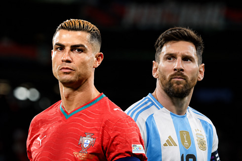 Cristiano Ronaldo vs Messi in Portugal vs Argentina