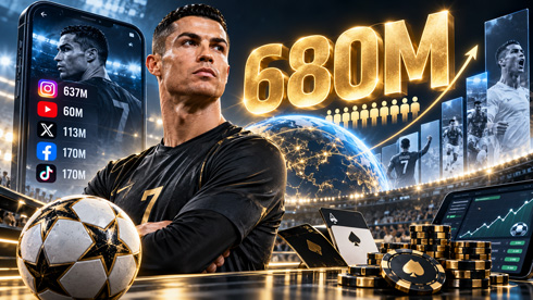 Cristiano Ronaldo and his 680 million social media followers