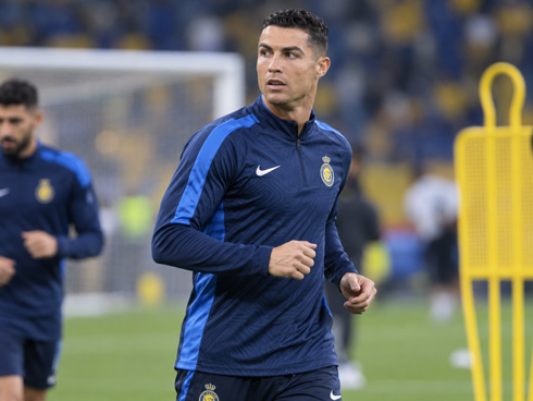 Cristiano Ronaldo long sleeve blue jersey