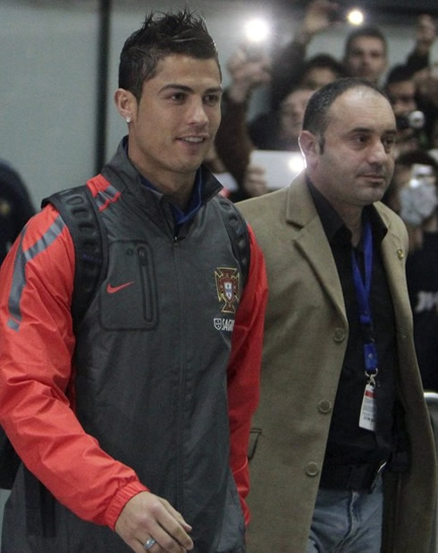 Cristiano Ronaldo resisting to react to the Bosnian fans provocations and Messi chants