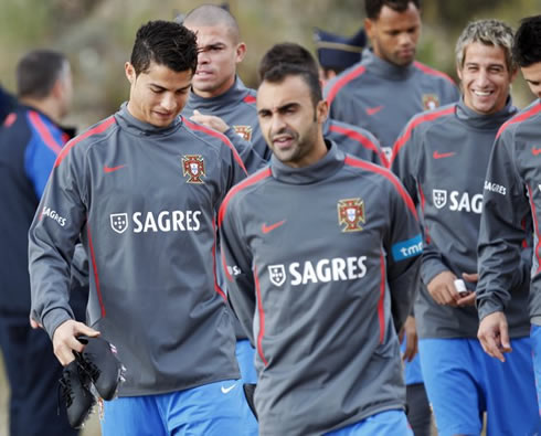 Cristiano Ronaldo and Carlos Martins in the Portuguese National Team