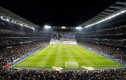 The Santiago Bernabéu in a La Liga fixture against Atletico Madrid, in 2011-2012