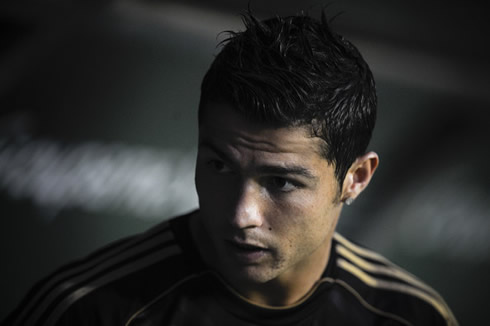 Cristiano Ronaldo in Real Madrid bench