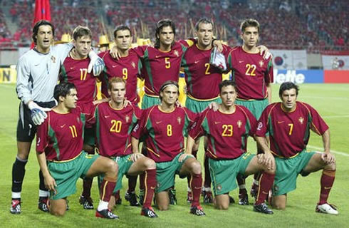 Portuguese National Team in the 2002 World Cup, in South Korea