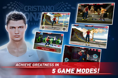 Cristiano Ronaldo Freestyle marketing cover, with multiple images