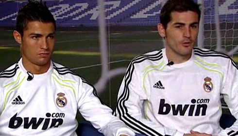 Cristiano Ronaldo and Casillas in a Real Madrid interview