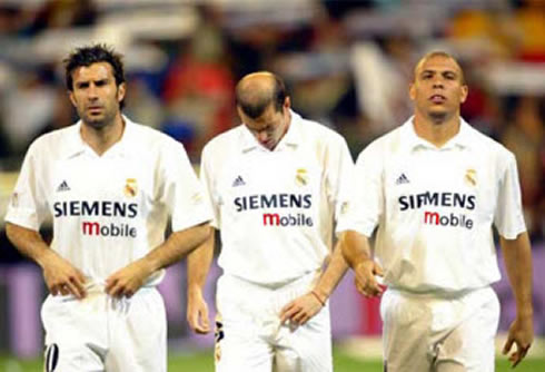 Luís Figo, Zidane and Ronaldo, the true Real Madrid galaticos