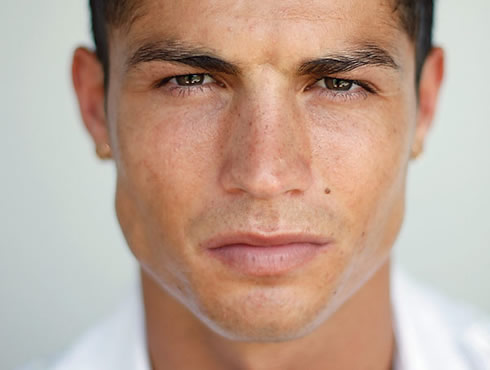 Cristiano Ronaldo rare and unique close up photo at his face and eyes