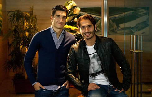 Nuri Sahin and Altintop in Real Madrid Christmas event