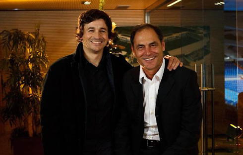 Coaches Rui Faria and Silvino, in Real Madrid Christmas message and event