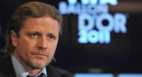 Emmanuel Petit granting an interview to FIFA.com