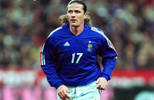 Emmanuel Petit playing for France