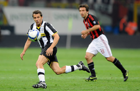 Alessandro del Piero and Andrea Pirlo, in a Juventus vs AC Milan match