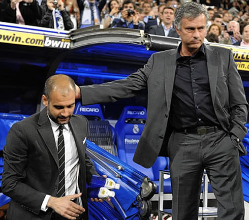 José Mourinho and Pep Guardiola