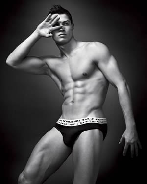 Cristiano Ronaldo body for the Armani Jeans photo shoot