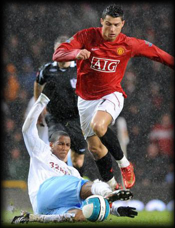 Cristiano Ronaldo and Ashley Young