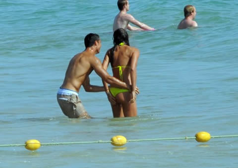 CR7 giving a push to Irina