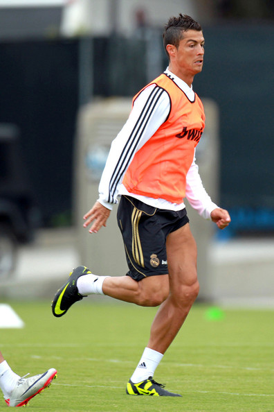 Cristiano Ronaldo training hard in L.A.