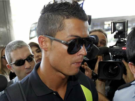 CR7 arriving with Real Madrid team for the China tour 2011