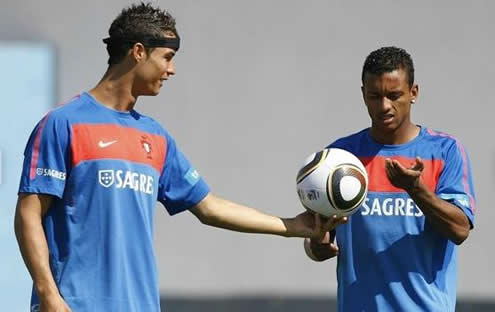 Cristiano Ronaldo and Nani in the Portuguese National Team
