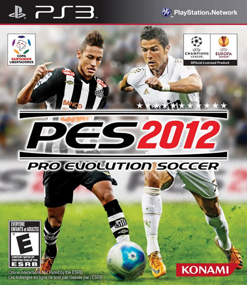 PES 2012 cover with Neymar and Cristiano Ronaldo - Official from KONAMI