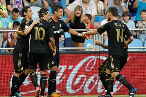 Cristiano Ronaldo happy with Di Maria, Ozil, Xabi Alonso and Fábio Coentrão