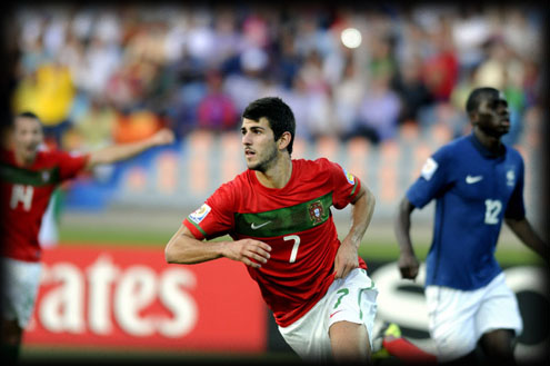 Nélson Oliveira playing in the FIFA U-20 World Cup, Portugal vs France