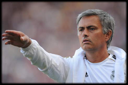 José Mourinho during a Real Madrid match in 2011