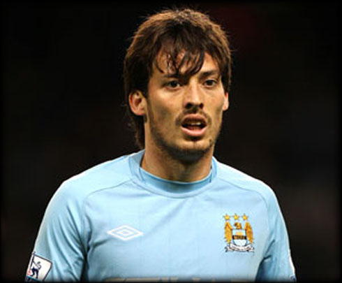 David Silva after have joined Manchester City from Valencia CF