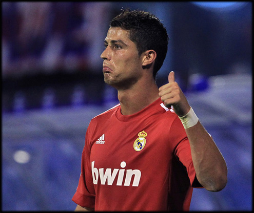 Cristiano Ronaldo answer to the booing and whistling from the crowd fans and supporters. Reason behind: Ronaldo is too cute, too rich and a great player.