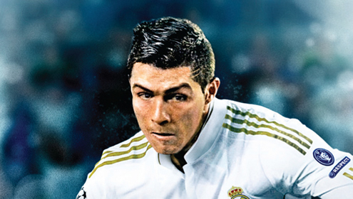 Cristiano Ronaldo close-up zoom, from PES 2012 cover