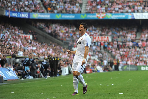 Cristiano Ronaldo happy celebration for Real Madrid