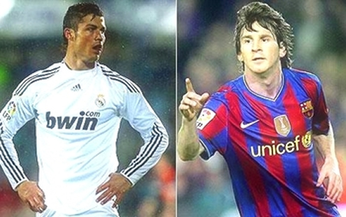 Cristiano Ronaldo and Messi poster
