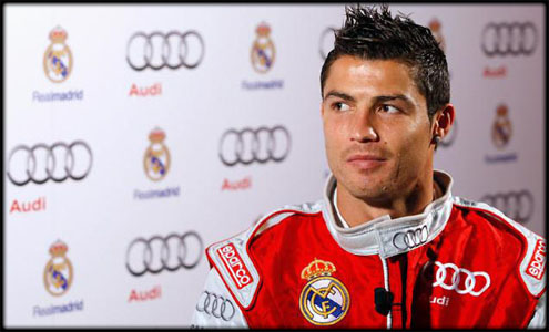 Cristiano Ronaldo in the Real Madrid and Audio event promotion/party
